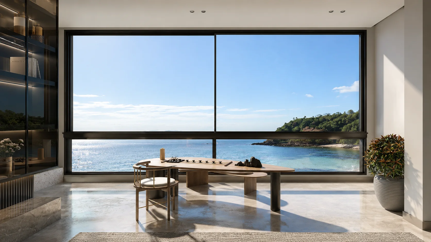 105 Slimline Sliding Window architectural application, view 1