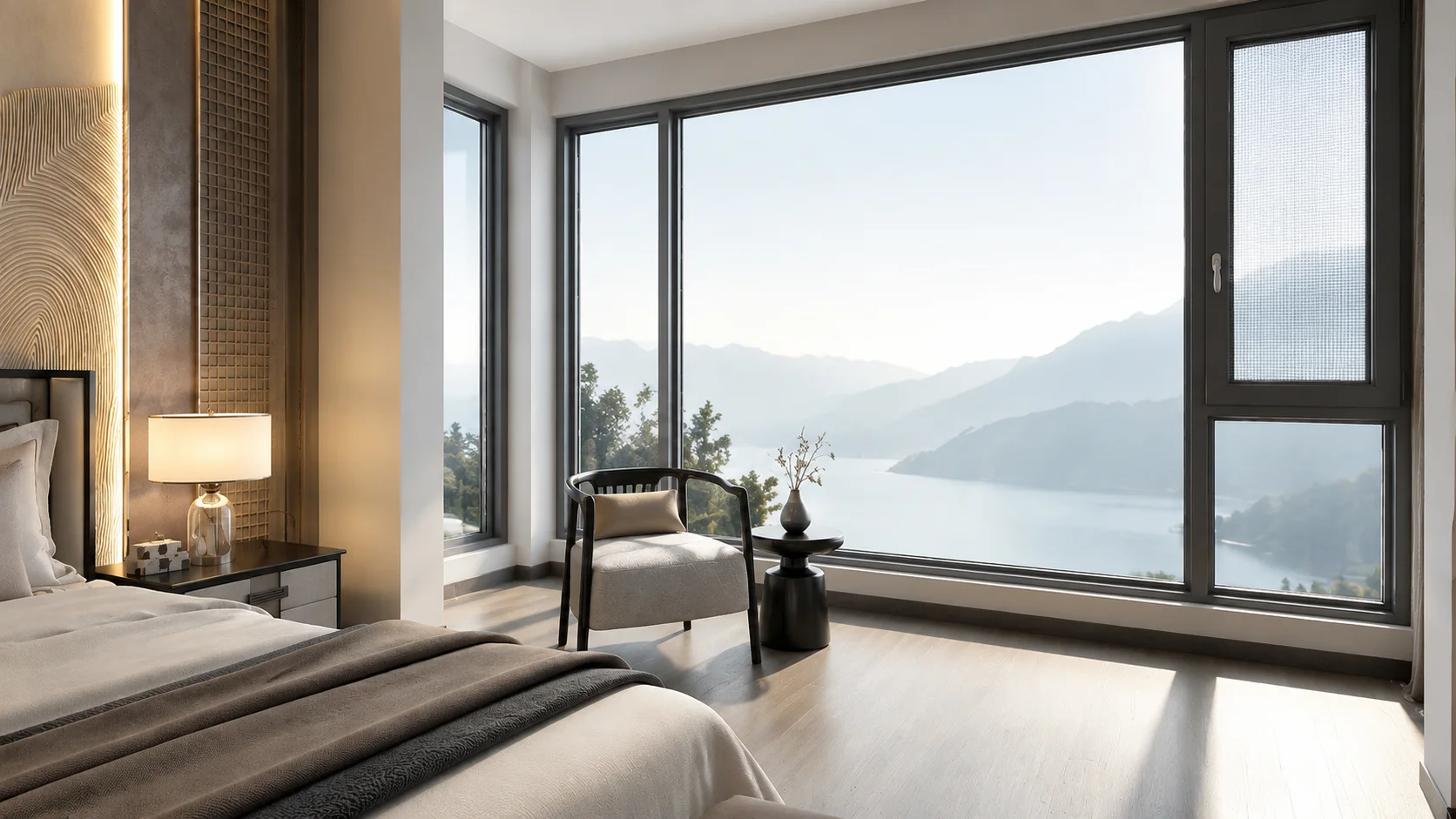 113 Screen Casement Window architectural application, view 1