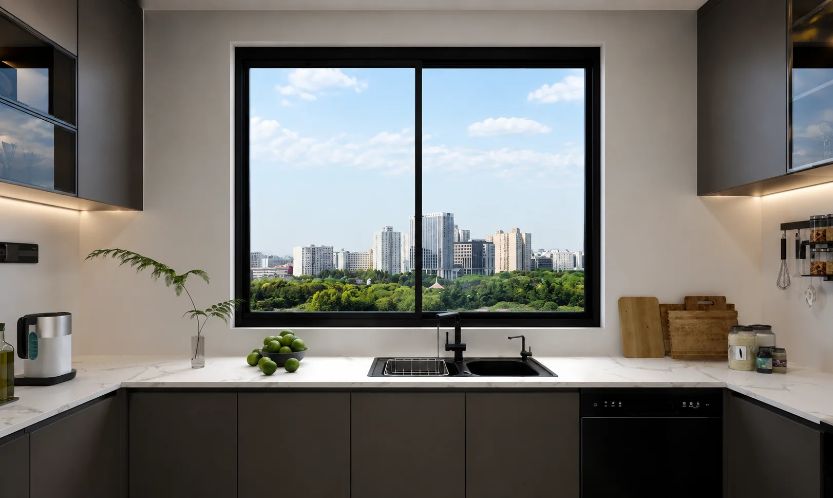 142 Slimline Sliding Window architectural application, view 1