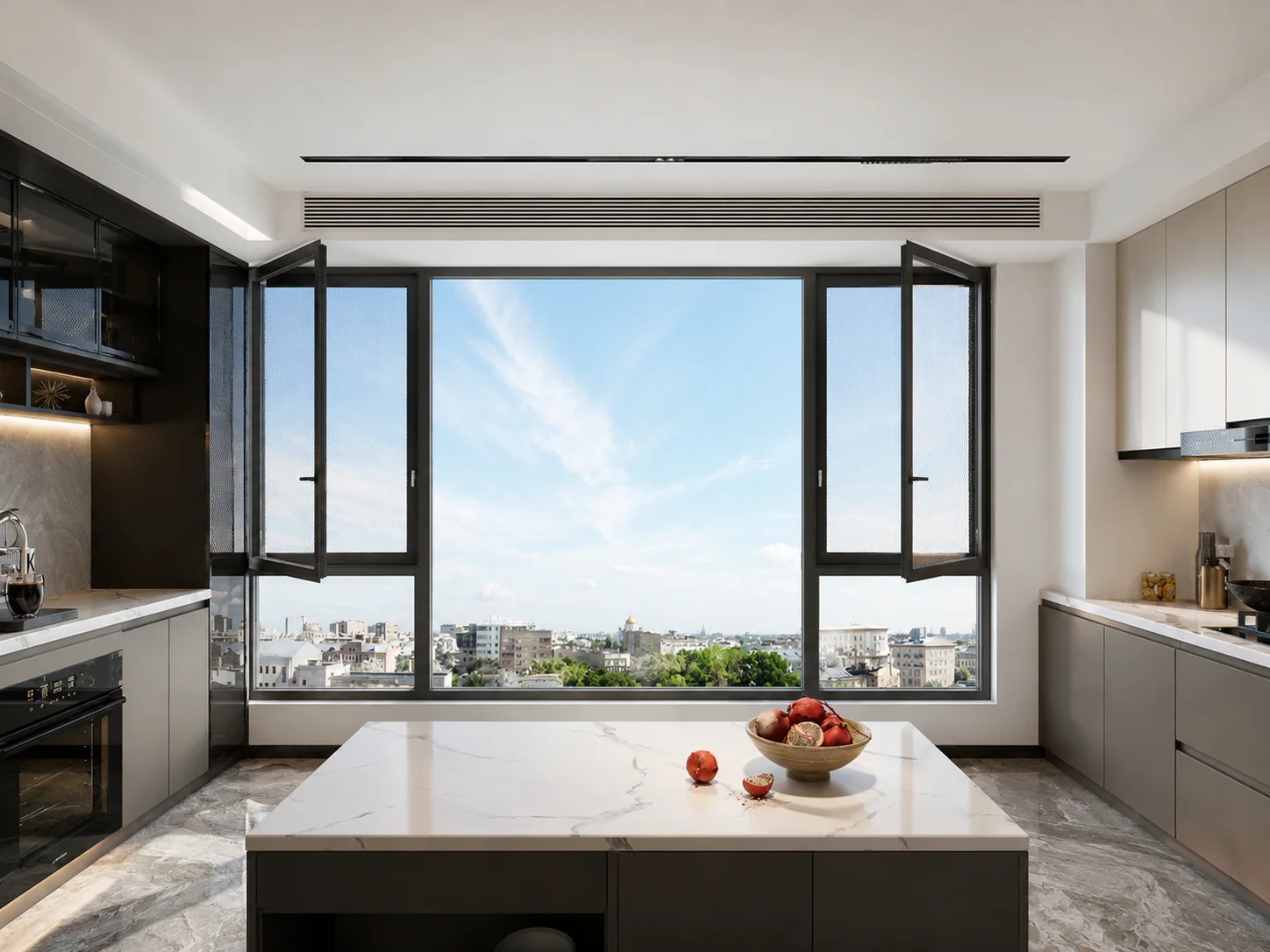 88 Double Inward Window architectural application, view 1