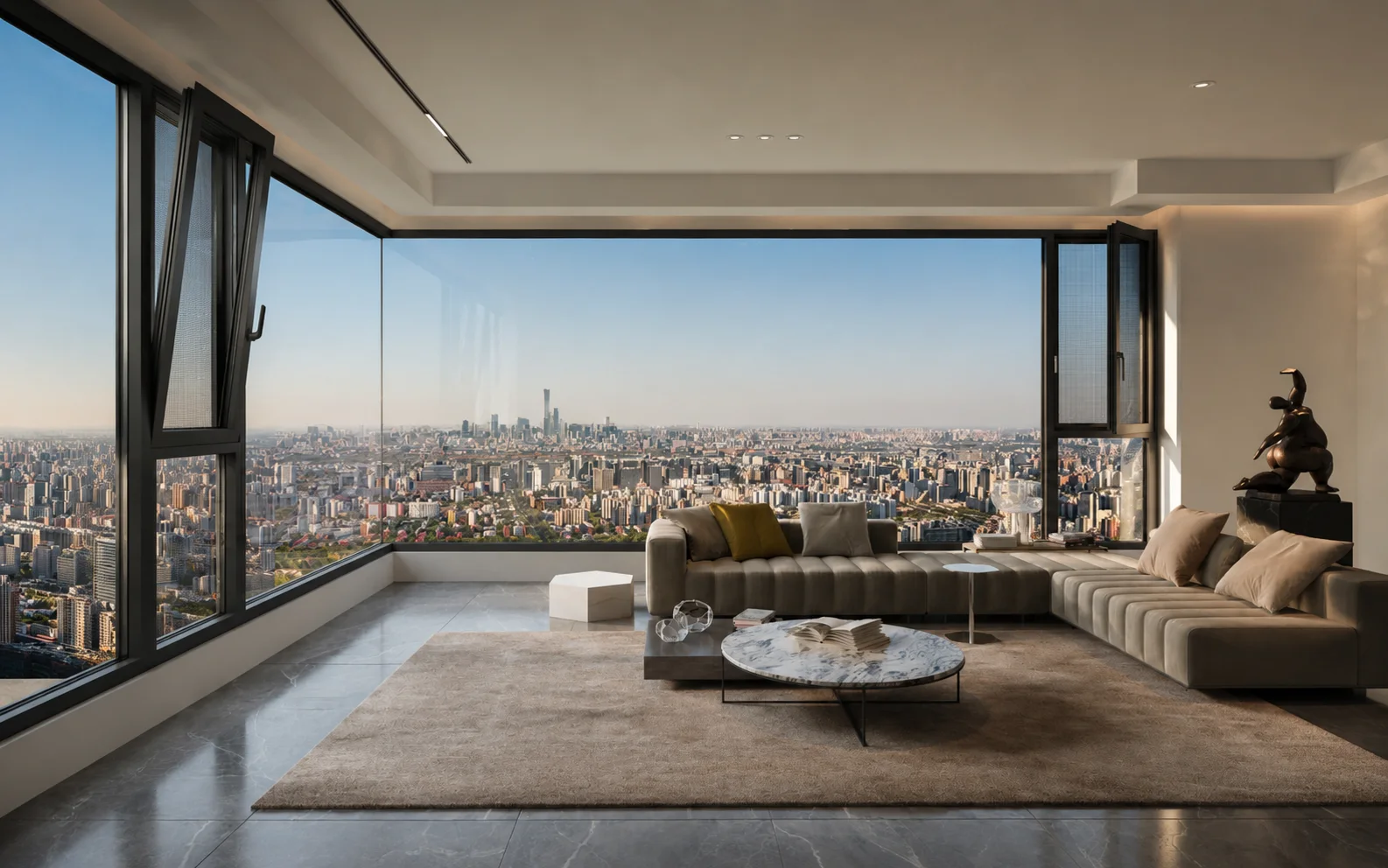 E2 Double Inward Window architectural application, view 1