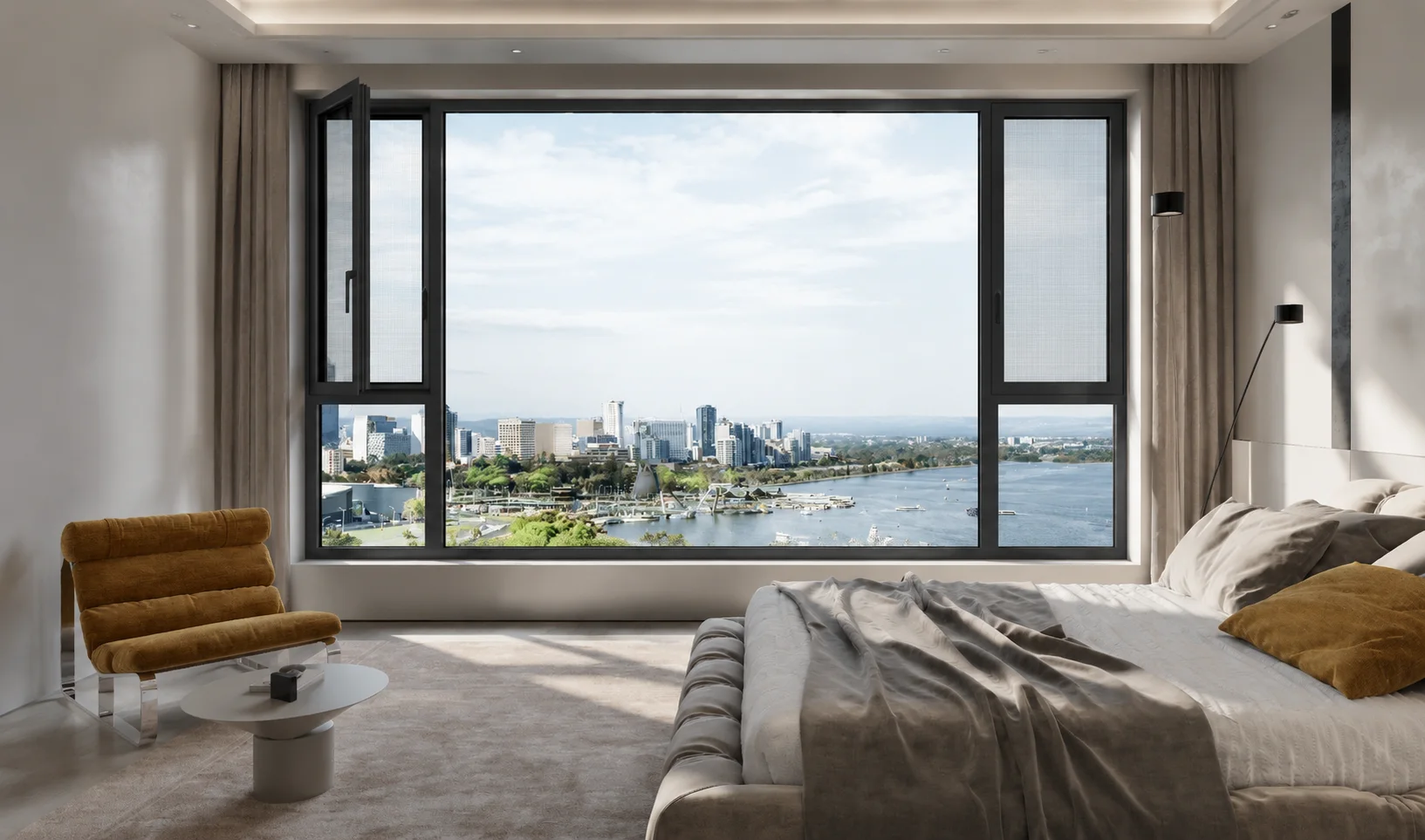 E2 Double Inward Window architectural application, view 2