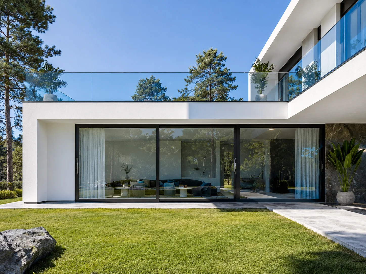 L6 Heavy-Duty Sliding Door installed in an architectural setting