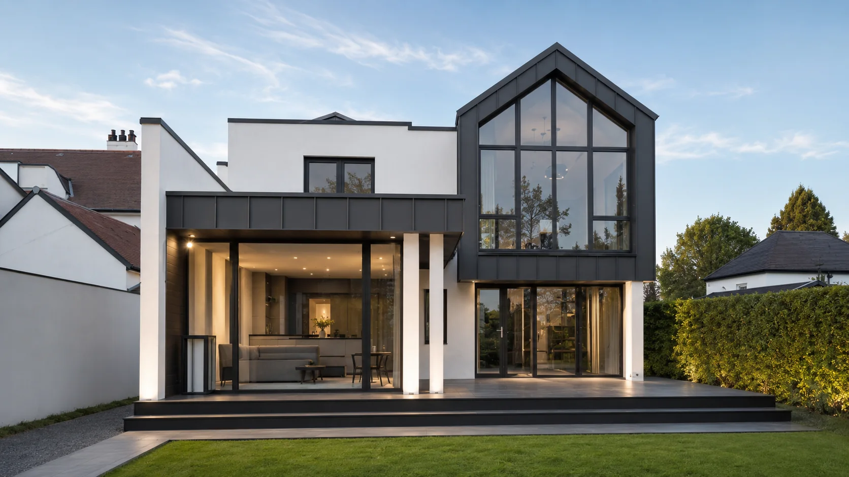 British Garden Villa architectural detail